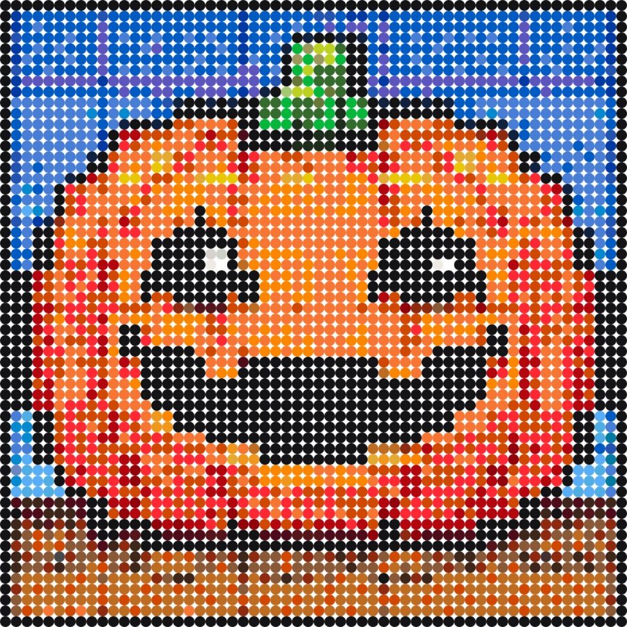 Halloween græskar med glad udskåret ansigt