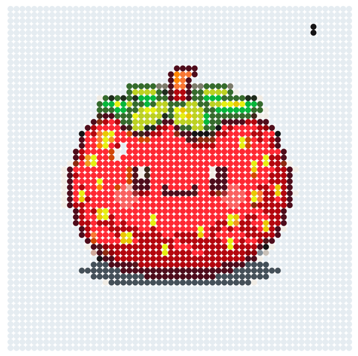 Sødt jordbær med smil – bead pattern