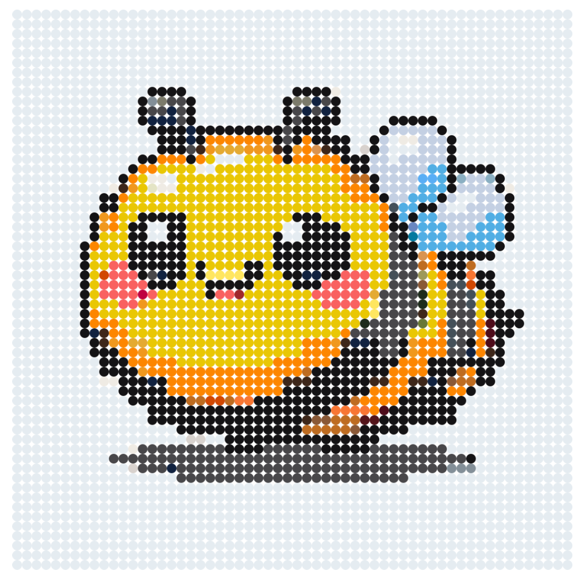 Lille glad bi – bead pattern