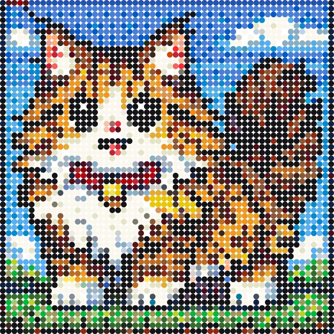 Norwegian Forest Cat – bead board pattern