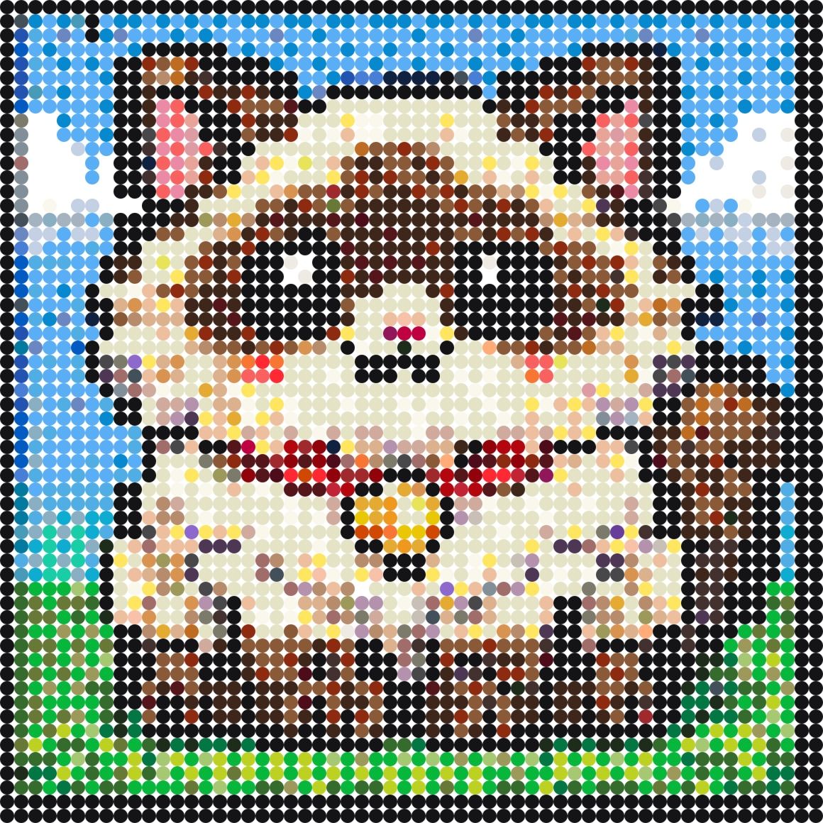 Ragdoll Cat – bead board pattern