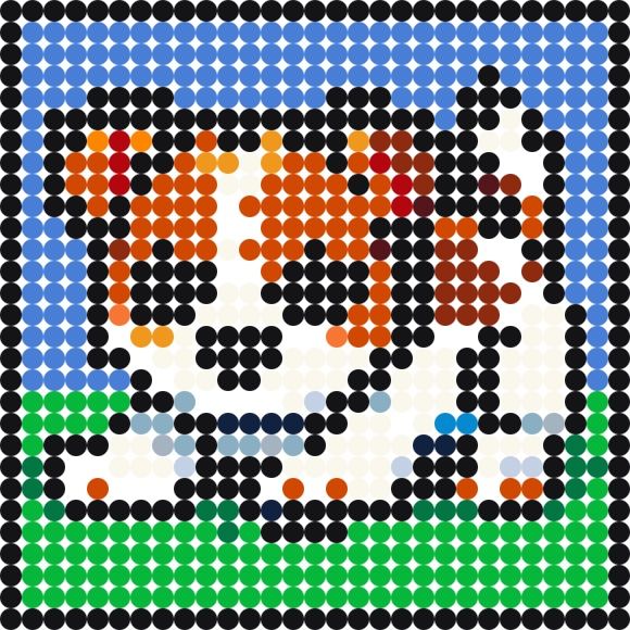 Jack Russell Terrier – bead board pattern
