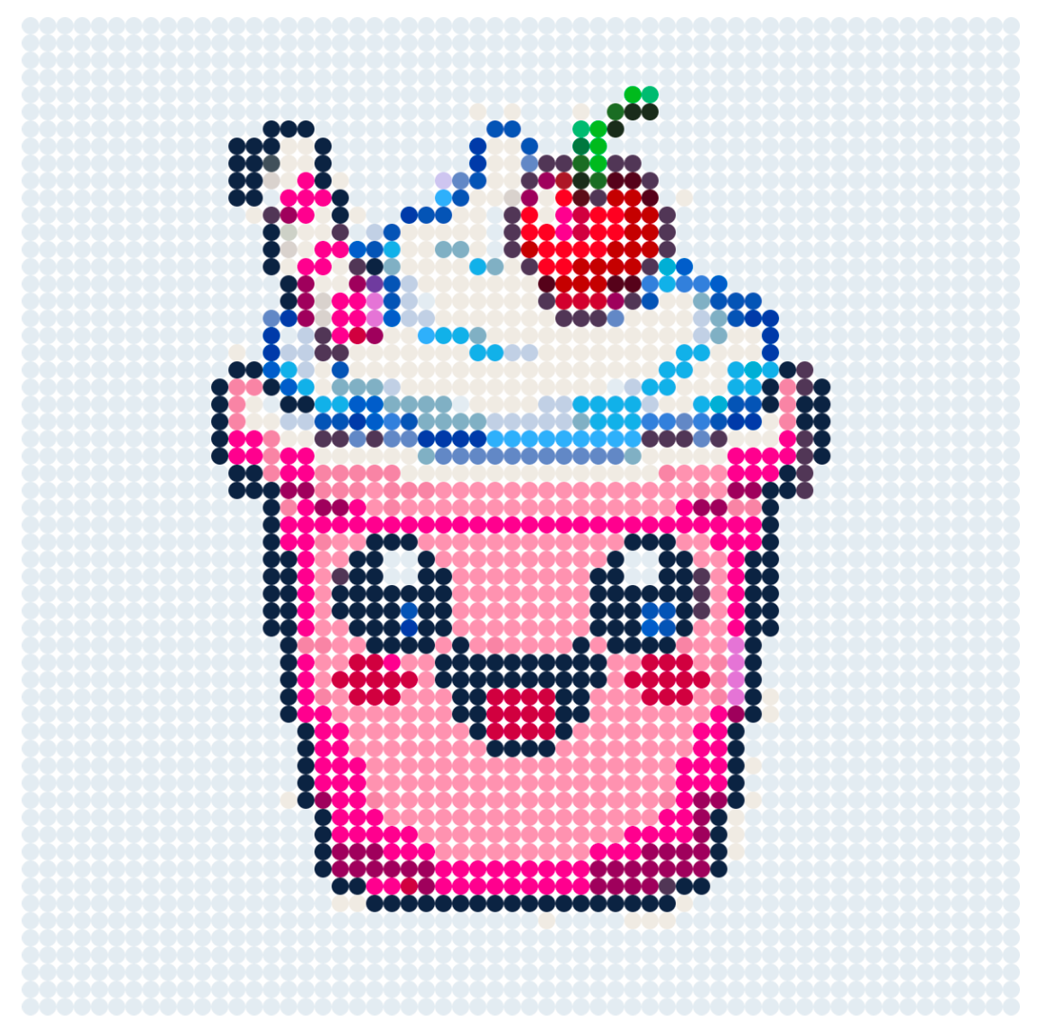 Glad jordbær milkshake